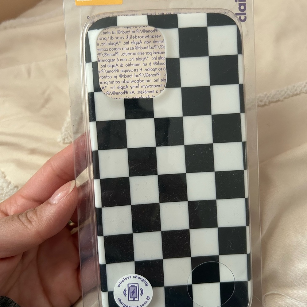 Checkered Black and White Phone Case